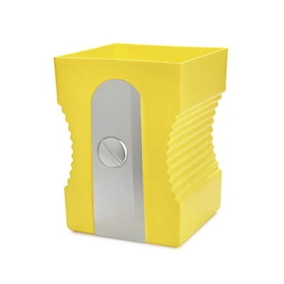 Imagen de Balvi Papelera Sharpener Color Amarillo con Forma de sacapuntas Plástico ABS/PP 29cm