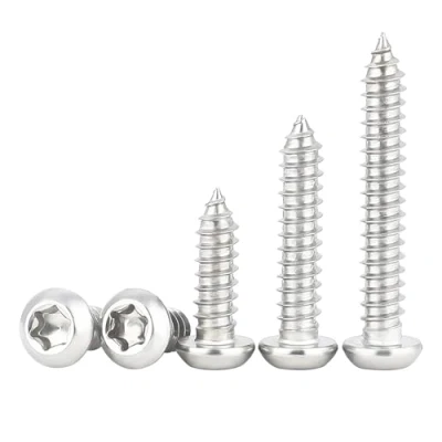 Imagen de Qrity 50 Piezas Tornillo Autorroscante M4x20mm, Tornillos de Cabeza Plana Torx, Autoperforantes Redonda Acero Inoxidable