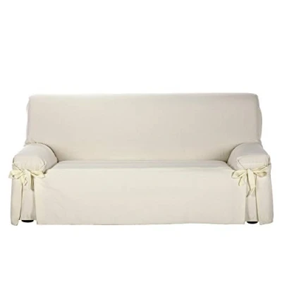 Imagen de Martina Home Riga Funda Sofá Lazos, 3 plazas, Beige