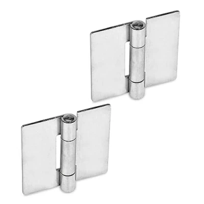Imagen de Ganter Normelemente GN 136 NI 30 A Bisagras de Chapa Acero Inoxidable, Plata, Länge: 30mm x 30mm, Set 2 Piezas