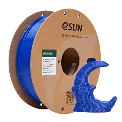 Imagen de eSUN Filamento PLA 1.75mm, Modificado Impresora 3D PLA, Precisión Dimensional +/ 0.03mm, 1KG Carrete (2.2 LBS) para de Impresión 3D, Azul