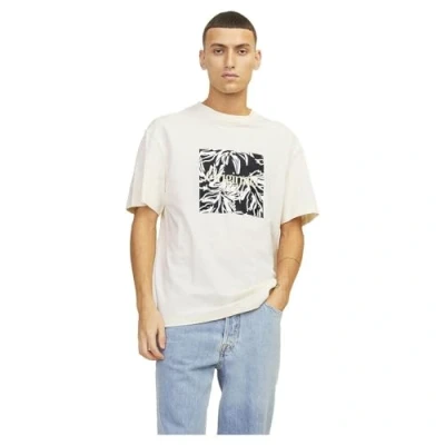 Imagen de Jack &amp; Jones Jorlafayette Branding TEE CREW NEC Camiseta estampada, Hombre, Talla: Small, Buttercream