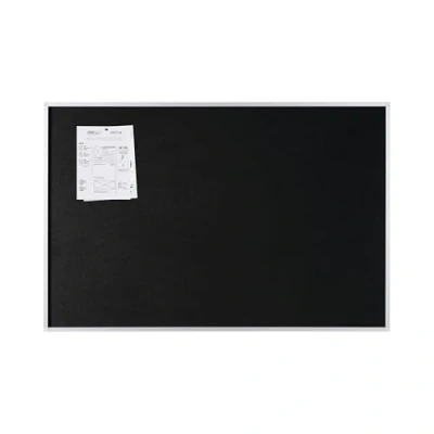 Imagen de Bi Office New Generation Tablero de anuncios fieltro, 600 x 450 mm, color negro