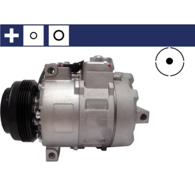 Imagen de MAHLE ORIGINAL ACP 1163 000S Compresor de Aire Acondicionado 7SBU16C 12 PAG 46 R 134 a con junta anular BMW: 3 Berlina, Coupé, X3