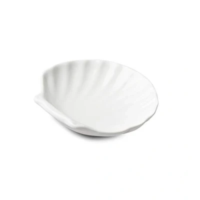 Imagen de WM Bartleet &amp; Sons 1750 T481 Plato de Porcelana Tradicional con diseño Conchas, 7,5 cm, Color Blanco