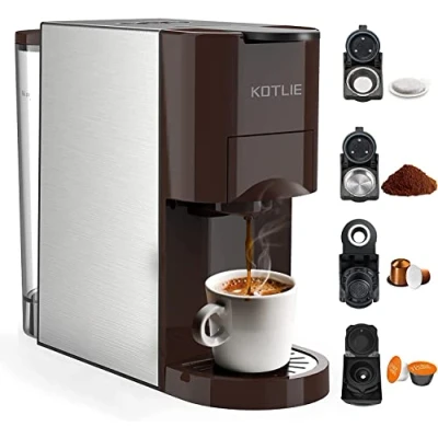 Imagen de 19 Bar Expreso 4 en 1 Cafetera de Capsulas para Dolce Gusto/Nespresso Original/Ground/ESE Pods(44mm) AC 513K