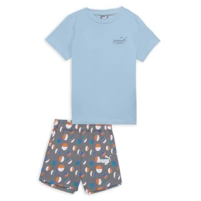 Imagen de Puma Summer CAMP Infants Unisex SET Pantalón corto de deporte para niños, Talla: 12m, Turquoise surf