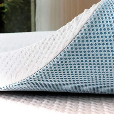 Imagen de subrtex Topper Viscoelástico 160x200 cm,Topper Gel Colchon Espuma de Memoria 5cm Sobrecolchón con Funda Suave Extraíble y Lavable(160x200x5cm)