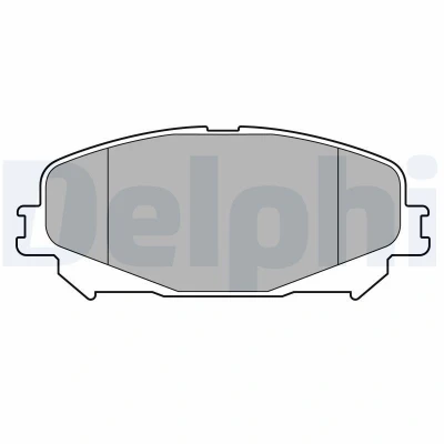 Imagen de DELPHI LP3734 Juego de pastillas freno no preparado para indicador desgaste Chapa antichirridos con accesorios RENAULT: GRAND SCENIC 4, Espace 5