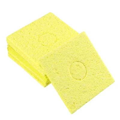 Imagen de Esponja de soldar 55 x 2,5 mm para limpiador puntas hierro, cuadrada, amarillo 10 unidades