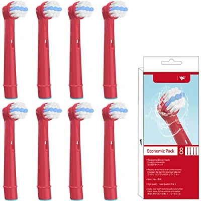 Imagen de WuYan cabezales de cepillo dientes para niños compatibles con Oral b Kids los eléctrico, 8 recambios EB10, DB4510K, D100K, D10, D12K