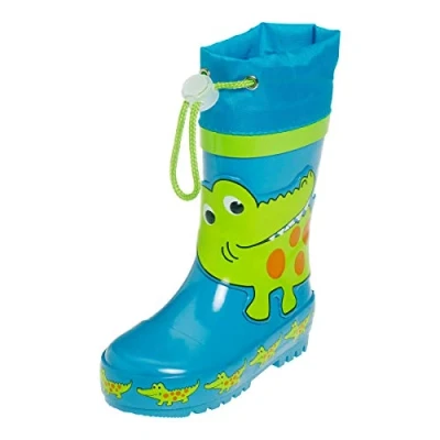 Imagen de Playshoes Botas de Goma, lluvia Unisex niños, Cocodrilo, 26/27 EU
