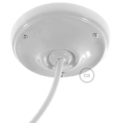 Imagen de creative cables Kit rosetón de Porcelana Blanco
