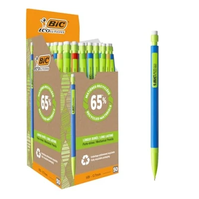 Imagen de BIC Matic ECOlutions 0,7 mm HB Portaminas Colores Surtidos, Caja de 50 Unidades
