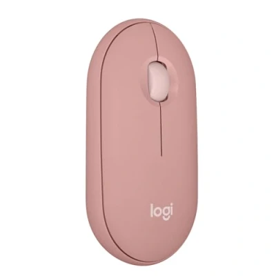 Imagen de Ratón inalámbrico Logitech Pebble 2 M350S, Ambidiestro, Multidispositivo, 4000 ppp, Botones personalizables, Windows Mac, Clics silenciosos, Rosa
