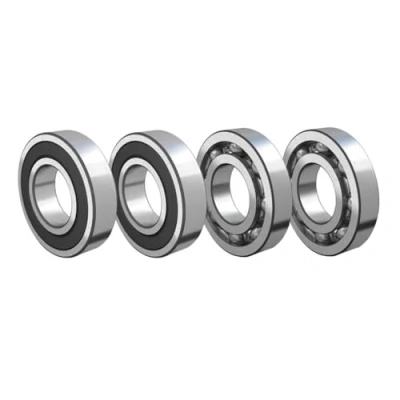 Imagen de TUZUK 4 unidades 6205 2RS rodamientos sellados 25 x 52 15 mm prelubricado/acero cromado / goma doble junta, 6205RS de bolas ranura profunda
