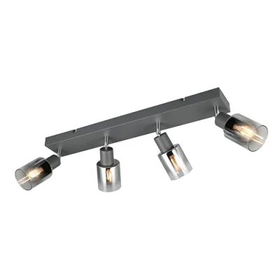 Imagen de Reality Leuchten Cadiz downlight de techo, 4 luces, E14, antracita