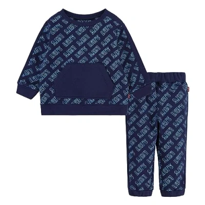 Imagen de levi&#039;s Kids Lvb aop jogger set Bebé Niños Ocean Cave 12 mes