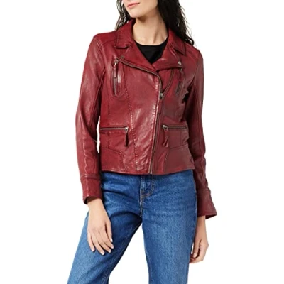 Imagen de Oakwood Camera Chaqueta de cuero, Mujer, Talla: XS, Red