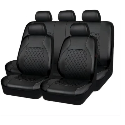 Imagen de ZONEWD 9 Piezas Fundas Asientos Coche para Peugeot Partner 2000 2001 2002 2003 2004 2005 2006 2007 2008 2009 2010 2024, Juegos de Cubreasientos Delanteros y Traseros Cuero Accesorios Coche,Black