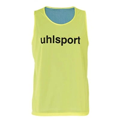 Imagen de Uhlsport Training Bib Peto Reversible, Hombre, Amarillo Flúor, XS/S