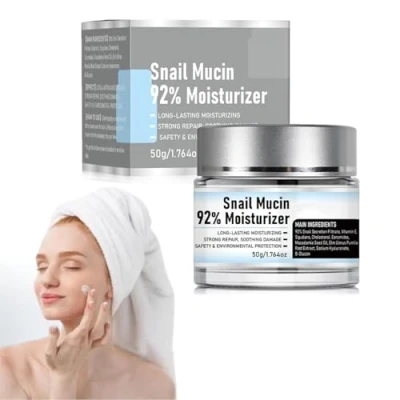 Imagen de Snail Mucin 92% Crema hidratante en gel facial diaria, Mucin, avanzada de caracol 92 todo uno, revitalizante que repara la piel firme (1pcs)