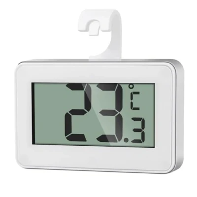 Imagen de AiQInu Termometro Digital Cocina, Magnético Mini Nevera con Gancho, Congelador Refrigerador Pantalla LCD para Hogar, Restaurantes, Bares