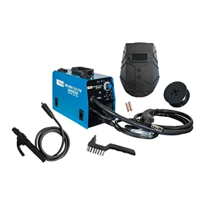 Imagen de Güde Uni Mig 125 SYN Soldadora universal (230 V, 4 en 1, 120 A máx. corriente de soldadura, regulador 20 A, incluye soporte para electrodos, paquete manguera, abrazadera tierra,