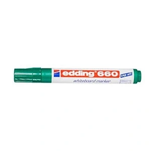 Imagen de Rotulador edding para pizarra blanca 660 color verde punta redonda 1,5 3 mm