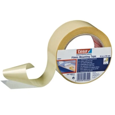 Imagen de TESA 64621 00007 01 Cinta doble cara Montaje Transparente serie 25m x 50mm mancheta