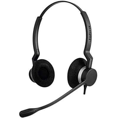 Imagen de Jabra Biz 2300 Auriculares estéreo Con cable USB A UC Certificados para Comunicaciones Unificadas cancelación de ruido y unidad control llamadas softphones