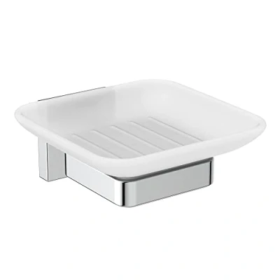 Imagen de Ideal Standard IOM SQUARE JABONERA PARED CRISTAL TRANSL