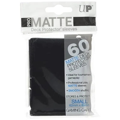 Imagen de Ultra Pro Matte Tarjeta Mangas (Paquete de 60, Negro)