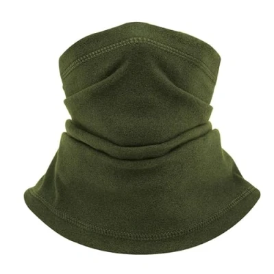 Imagen de JOERBABU bufanda de forro polar, calentador cuello invierno, resistente al viento, tubo para hombres, cara suave, media cara, polaina snowboard mujer, Ejercito Verde, See