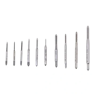 Imagen de machos de roscar + Akozon Mini Grifo acero M1 M1.2 M1.4 M1.6 M1.7 M1.8 M2 M2.5 M3 M3.5, para rodamientos con llave en forma T Roscado