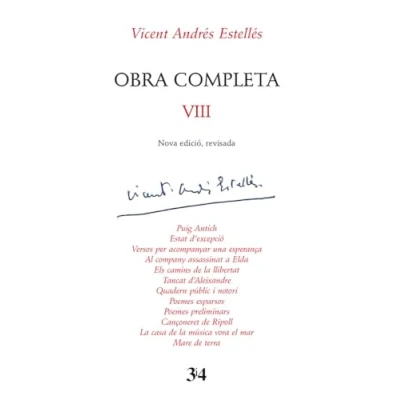 Imagen de Obra Completa Viii Vicent Andrés Estelles (autor)