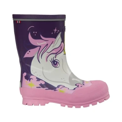 Imagen de Viking Jolly Print, Botas de lluvia Unisex niños, Purple Multi 38 EU Ancho