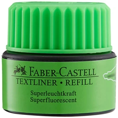 Imagen de Faber Castell 1549 63 Tinta de repuesto para rotuladores 1543, 1546 y 1548, color verde