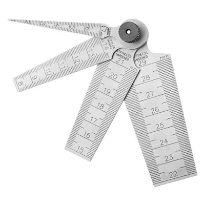 Imagen de 1 juego de calibre Cónico alta precisión acero inoxidable Sensador cuña Agujero Gauge Regla herramienta medición