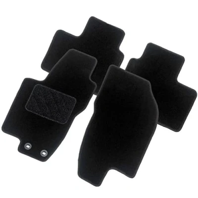 Imagen de AutoStyle TM VW579 Juego de alfombrillas suelo textil delante y detrás 4 negro