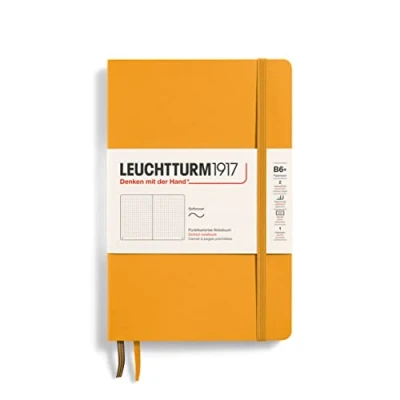 Imagen de LEUCHTTURM1917 365640 Libreta Paperback (B6+) 125 x 190 mm, Tapa Blanda, 123 páginas numeradas, Rising Sun, Puntos