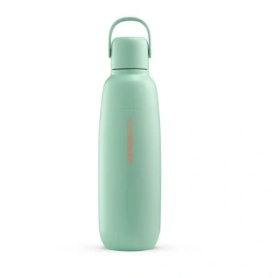 Imagen de SodaStream fizz&amp;go Cool, Botella de Acero Inoxidable para Gasificar Agua, Mantiene Frío y Calor Durante 12 Horas, Compatible con las Máquinas Gasificadoras SodaStream, Sin BPA, Color Mint 900 ml