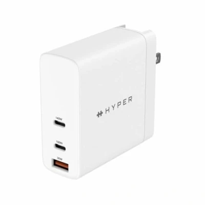 Imagen de Cargador Hyper Juice, USB C, 140 W, Carga rápida, Blanco