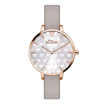 Imagen de s.Oliver Reloj Analogico para Mujer de Cuarzo con Correa en Cuero SO 3475 LQ