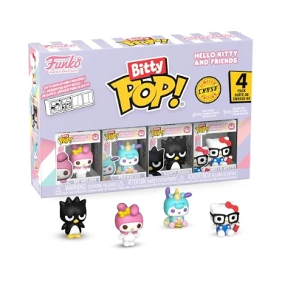 Imagen de Funko Bitty Pop! Sanrio My Melody 4PKY una Minifigura Misteriosa Sorpresa 0.9 Inch (2.2 Cm) Hello Kitty Coleccionable Repisa Apilable Incluida Idea de Regalo Toppers Tarta