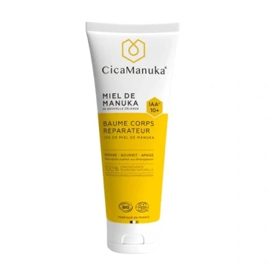Imagen de CICAMANUKA Bálsamo corporal reparador con miel de Manuka IAA10+ Favorece la reparación las pieles secas Certificado Bio 200 ml