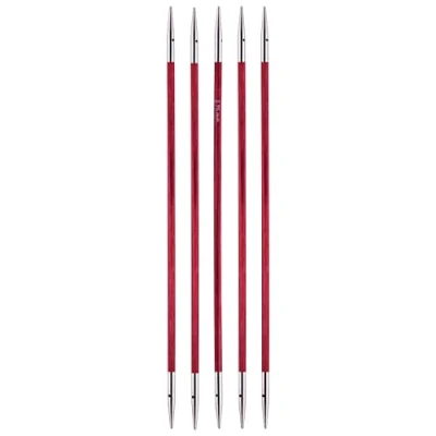 Imagen de KnitPro Agujas de Tejer Royale, Doble, Madera Abedul/latón, Multicolor, 20 cm x 3,25 mm, Juego 6