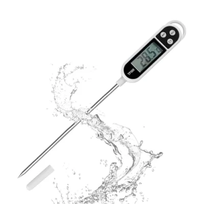 Imagen de DEWIN Termómetro de Cocina, Termometro Agua Bebe, para Cocinar a La Parrilla Con Sonda Larga, Temperatura medición precisa, Barbacoa, Aceite, Carne, Alimentos, Leche, Vino