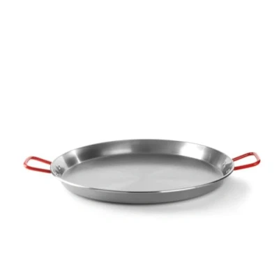 Imagen de HENDI Paellera, sartén para paellas, parilladas, freír, sólo apta cocinas de gas, asas grandes con aislamiento térmico, no lavavajillas ni microondas, ø600x(h)40 mm,chapa acero