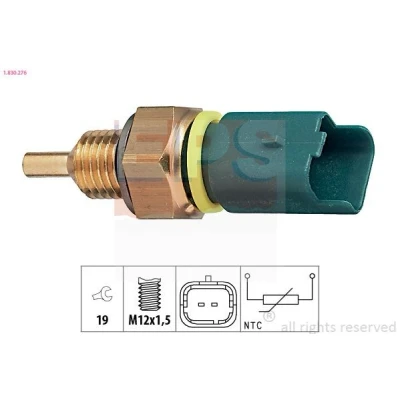 Imagen de EPS 1.830.276 Sensor de Temperatura del Refrigerante Made in Italy OE Equivalent verde CITROËN: Saxo Hatchback, Xsara Hatchback